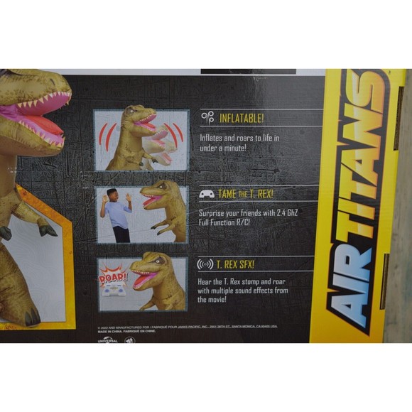 AIRTITANS 6FT Jurassic World Inflatable T Rex RC With Sounds Remote Control NEW - Picture 14 of 16
